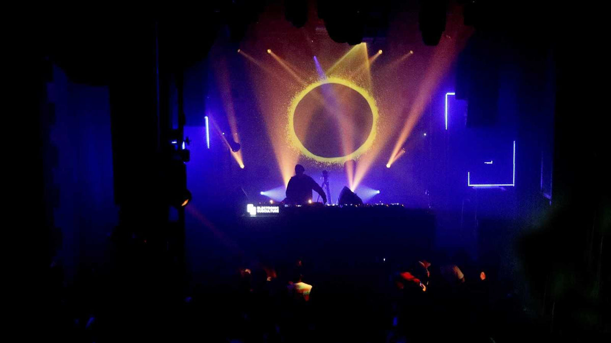 Electronic Subculture stage with yellow circular visual