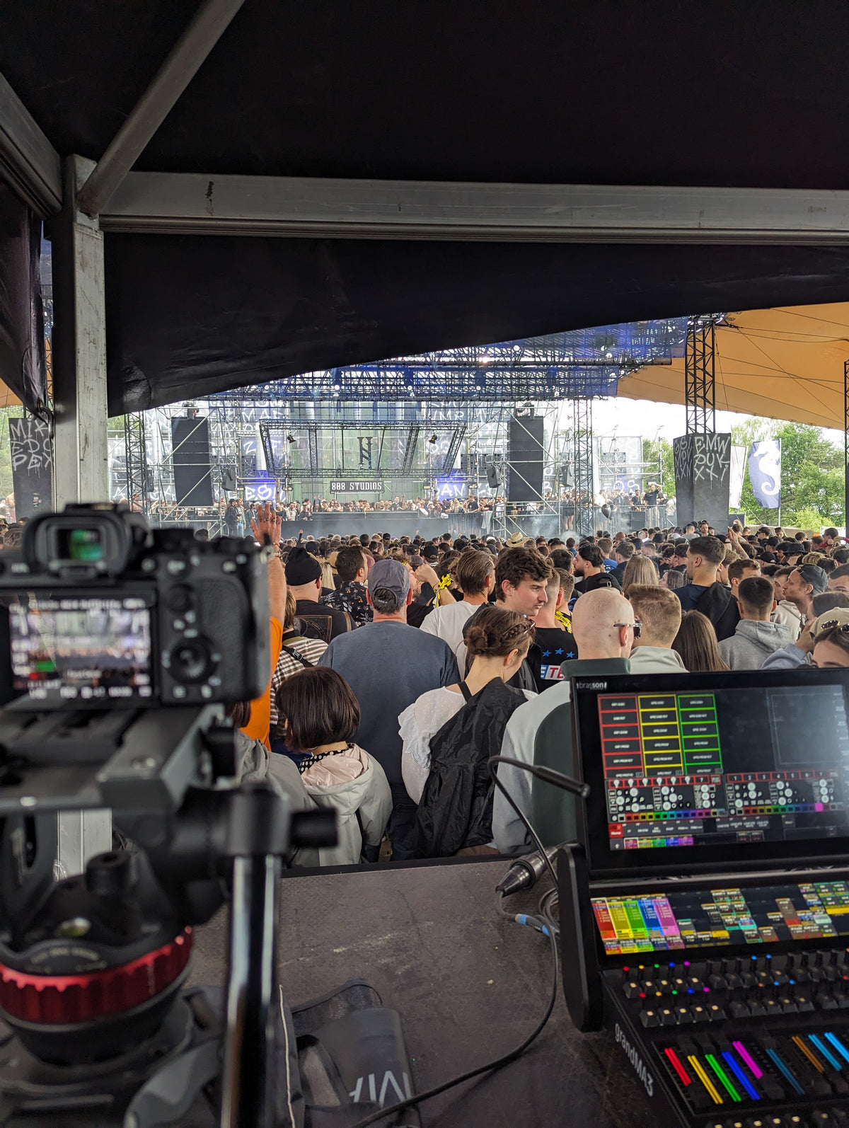 Crowd at an Electronic Subculture event