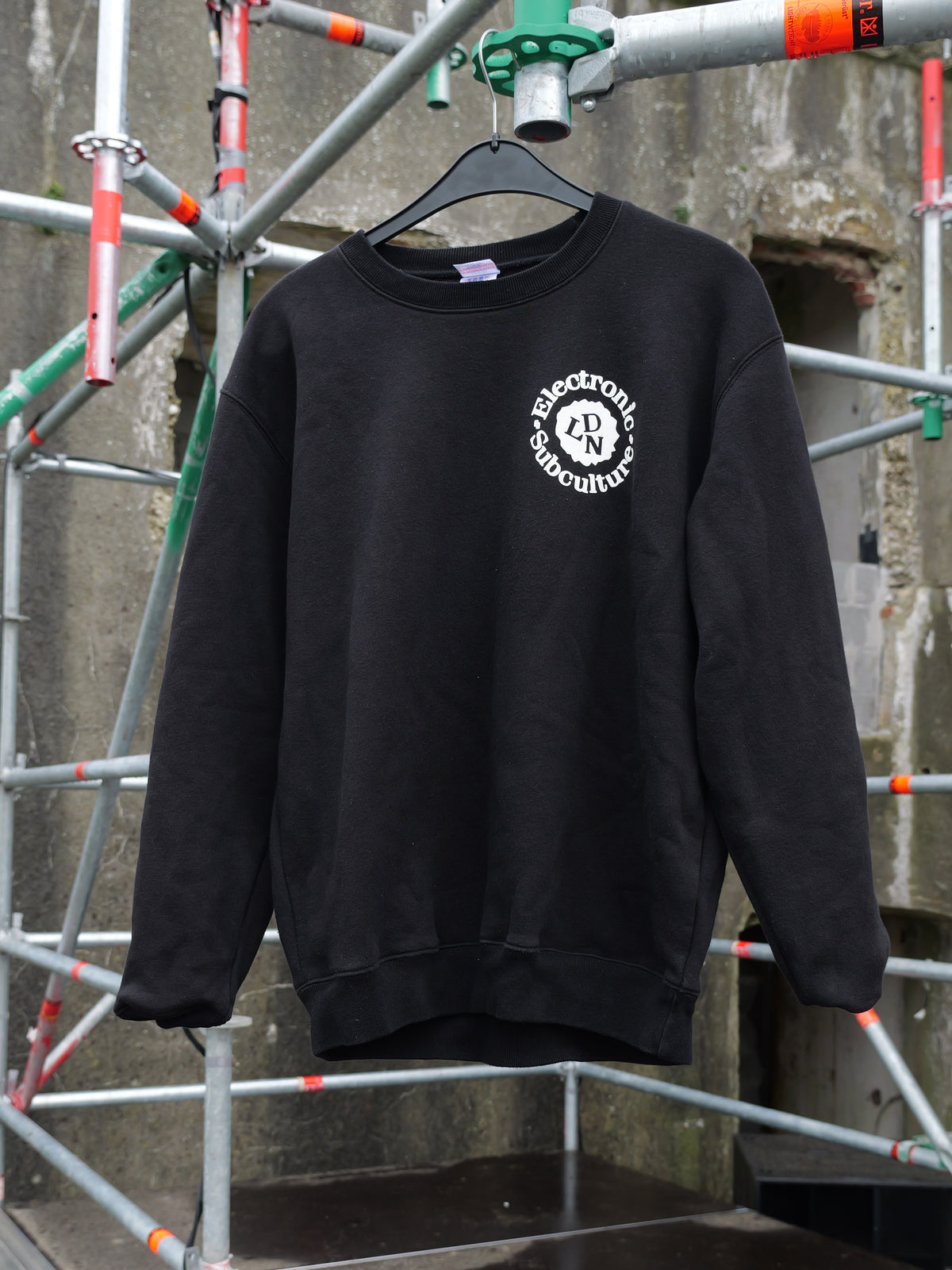Electronic Subculture 'Decks on Fire' Sweatshirt - Black